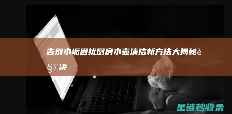 告别水垢困扰！厨房水壶清洁新方法大揭秘 (解决水垢)